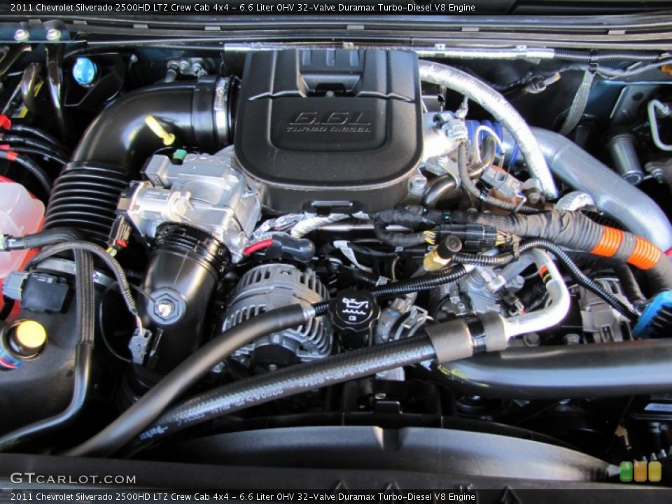 6.6 Liter OHV 32-Valve Duramax Turbo-Diesel V8 Engine for the 2011 Chevrolet Silverado 2500HD #56066612