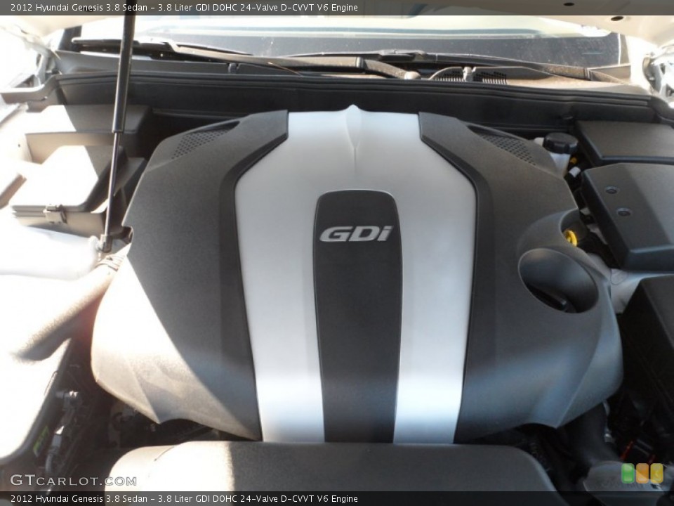 3.8 Liter GDI DOHC 24-Valve D-CVVT V6 Engine for the 2012 Hyundai Genesis #56079527