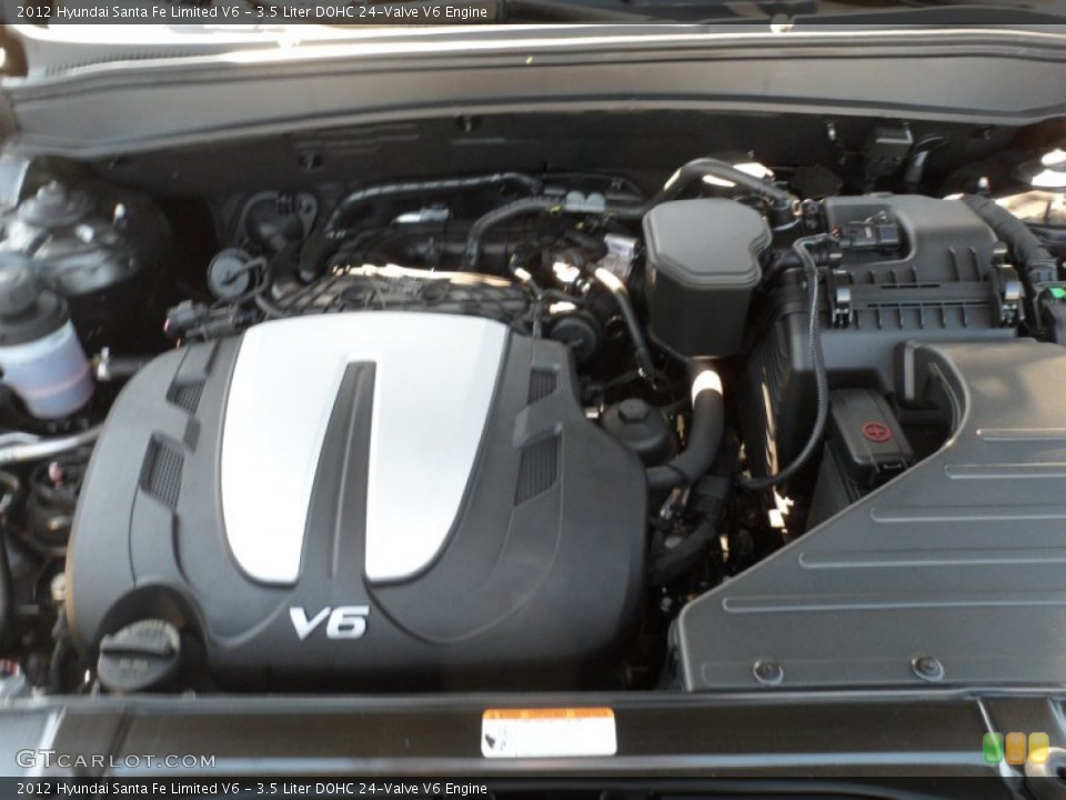 3.5 Liter DOHC 24-Valve V6 Engine for the 2012 Hyundai Santa Fe #56081516