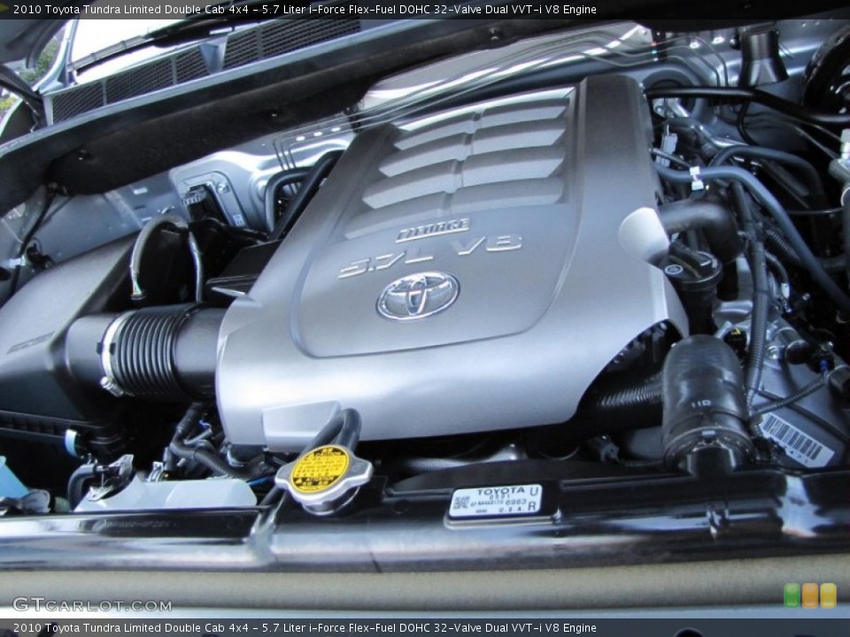 5.7 Liter i-Force Flex-Fuel DOHC 32-Valve Dual VVT-i V8 Engine for the 2010 Toyota Tundra #56083982