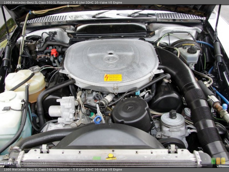 5.6 Liter SOHC 16-Valve V8 Engine for the 1986 Mercedes-Benz SL Class #56092847