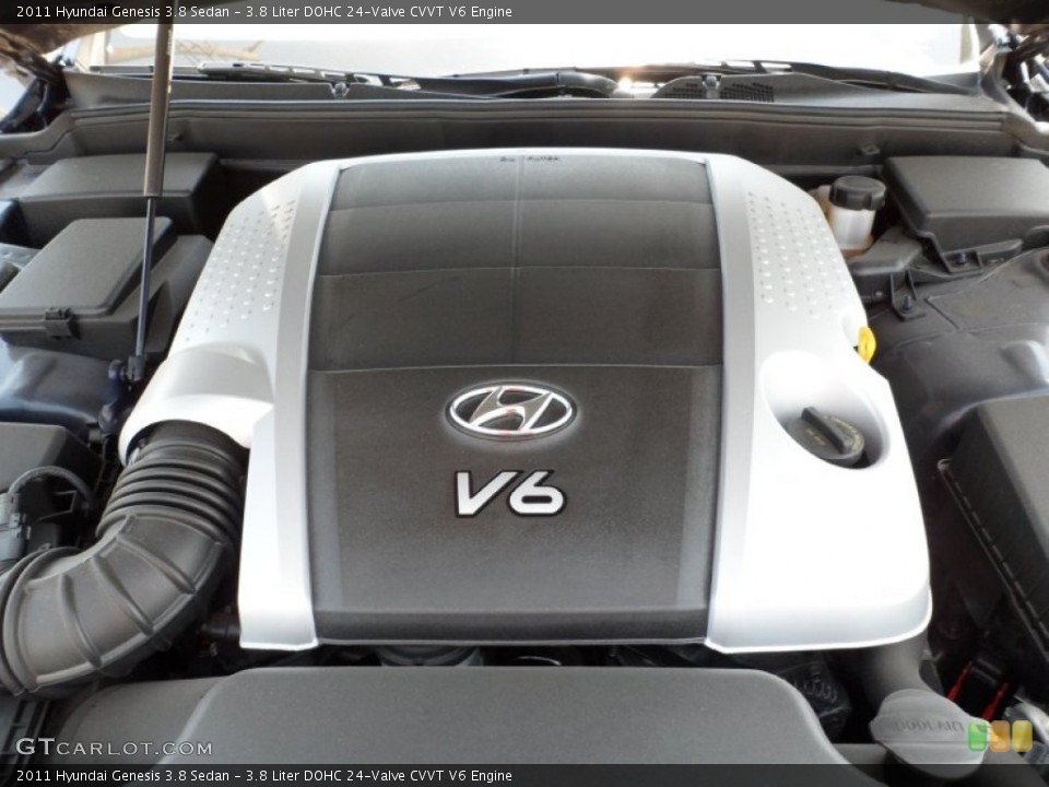 3.8 Liter DOHC 24-Valve CVVT V6 Engine for the 2011 Hyundai Genesis #56096651