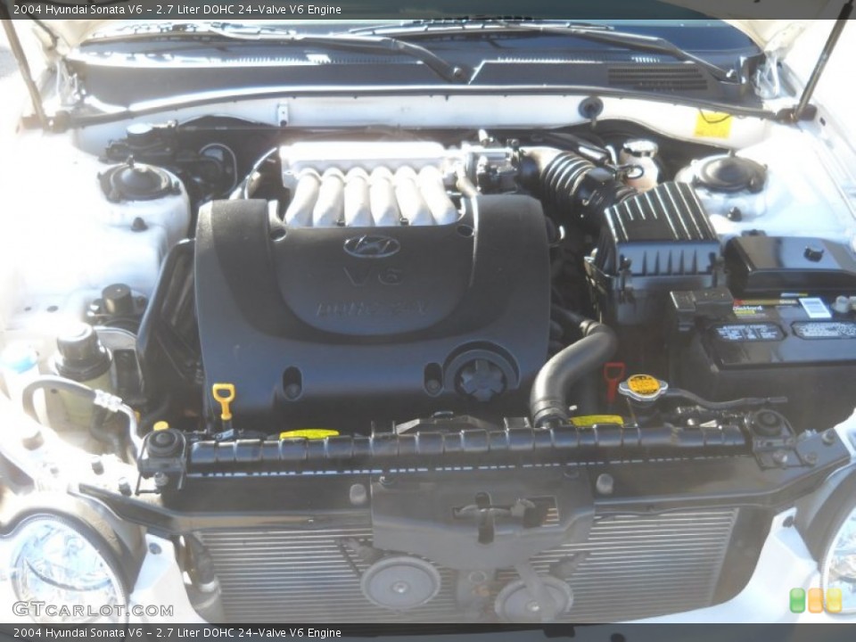 2.7 Liter DOHC 24-Valve V6 Engine for the 2004 Hyundai Sonata #56099447