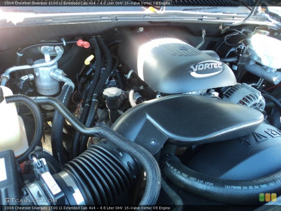 4.8 Liter OHV 16-Valve Vortec V8 Engine for the 2004 Chevrolet Silverado 1500 #56113073