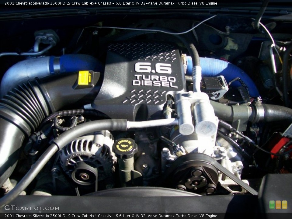 6.6 Liter OHV 32-Valve Duramax Turbo Diesel V8 Engine for the 2001 Chevrolet Silverado 2500HD #56118287