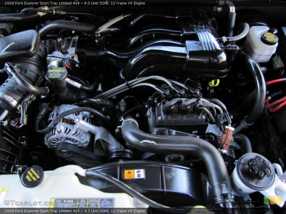 4.0 Liter SOHC 12-Valve V6 2009 Ford Explorer Sport Trac Engine
