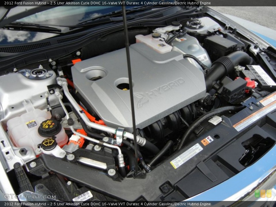 2.5 Liter Atkinson Cycle DOHC 16-Valve VVT Duratec 4 Cylinder Gasoline/Electric Hybrid Engine for the 2012 Ford Fusion #56126486