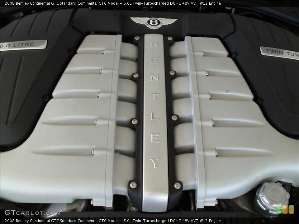 6.0L Twin-Turbocharged DOHC 48V VVT W12 Engine for the 2008 Bentley Continental GTC #56134171