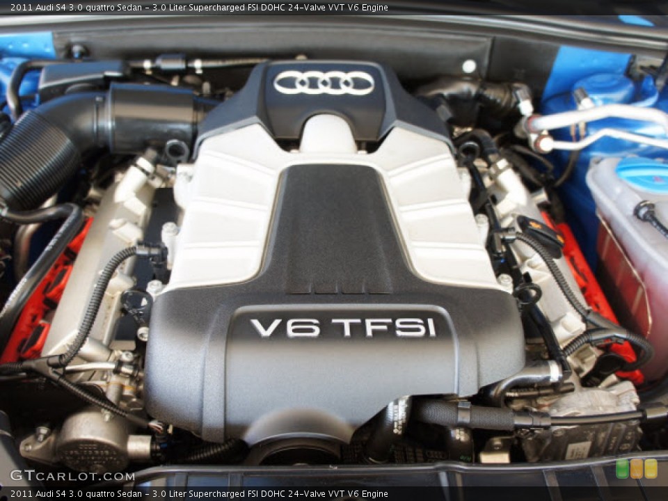 3.0 Liter Supercharged FSI DOHC 24-Valve VVT V6 Engine for the 2011 Audi S4 #56143889