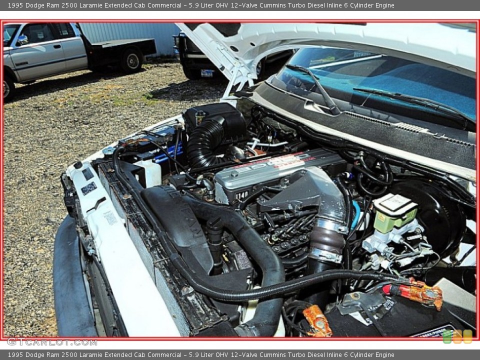 5.9 Liter OHV 12-Valve Cummins Turbo Diesel Inline 6 Cylinder Engine for the 1995 Dodge Ram 2500 #56151158