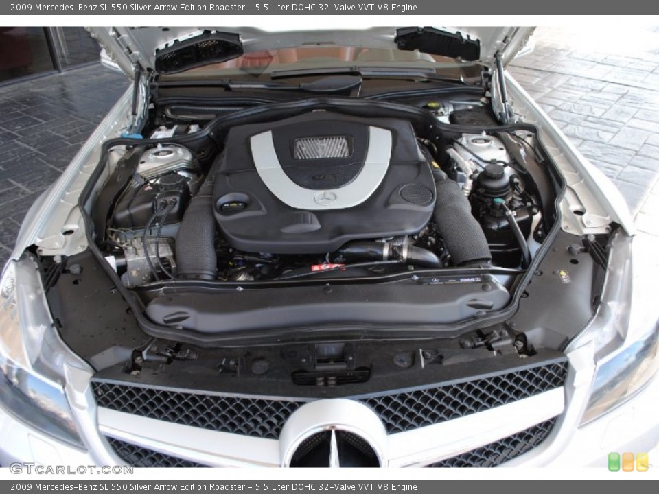 5.5 Liter DOHC 32-Valve VVT V8 Engine for the 2009 Mercedes-Benz SL #56167235