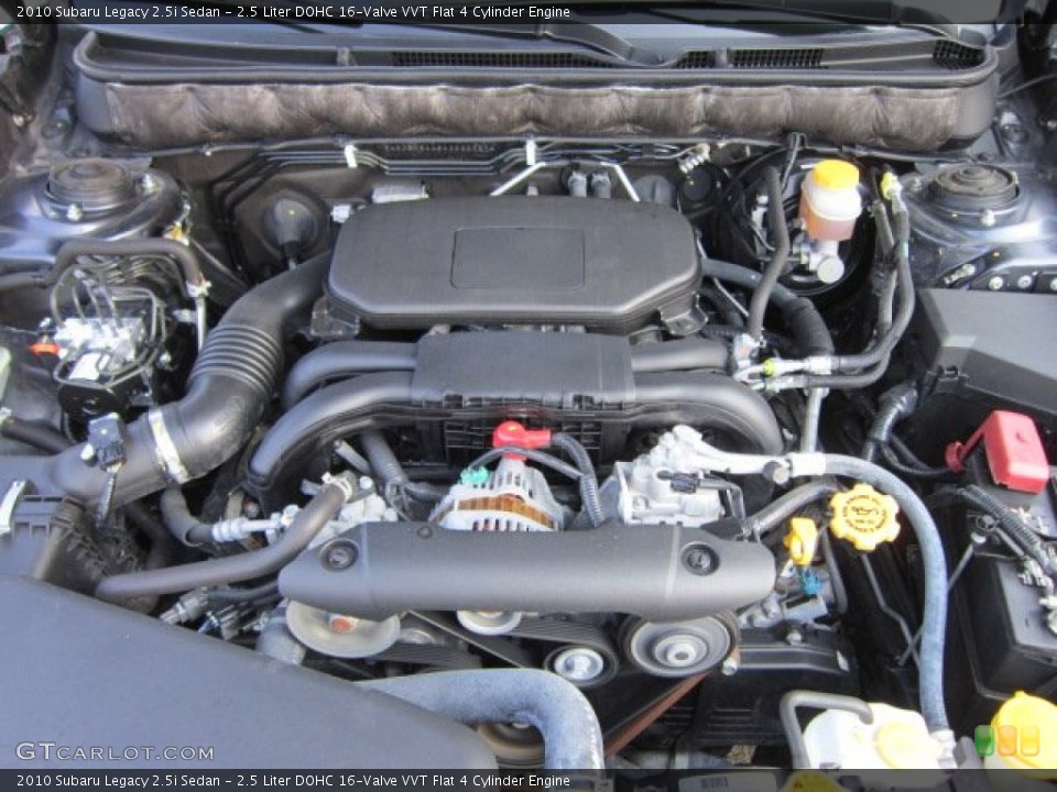 2.5 Liter DOHC 16-Valve VVT Flat 4 Cylinder Engine for the 2010 Subaru Legacy #56170286