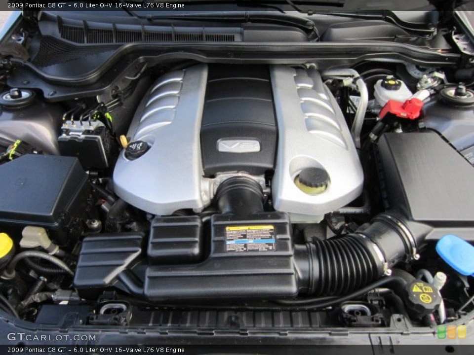 6.0 Liter OHV 16-Valve L76 V8 Engine for the 2009 Pontiac G8 #56170892