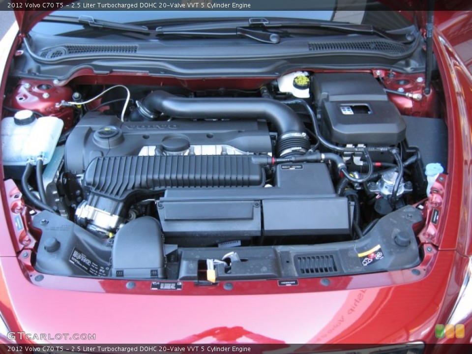2.5 Liter Turbocharged DOHC 20-Valve VVT 5 Cylinder Engine for the 2012 Volvo C70 #56183000