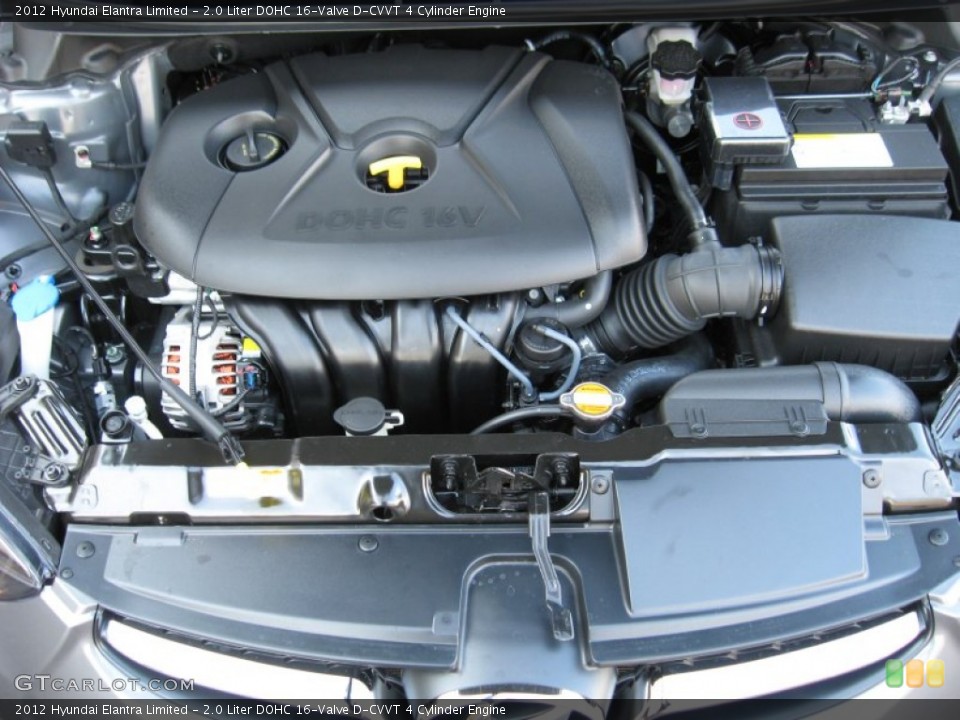 2.0 Liter DOHC 16-Valve D-CVVT 4 Cylinder Engine for the 2012 Hyundai Elantra #56183321