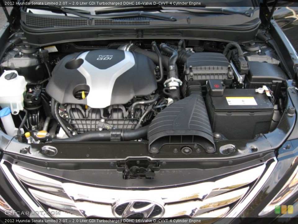 2.0 Liter GDI Turbocharged DOHC 16-Valve D-CVVT 4 Cylinder Engine for the 2012 Hyundai Sonata #56184341
