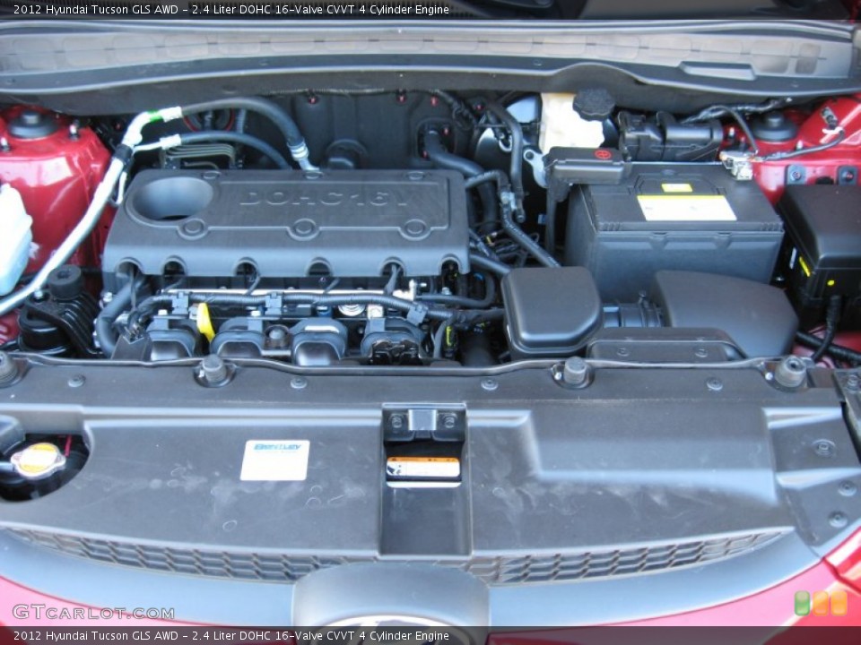 2.4 Liter DOHC 16-Valve CVVT 4 Cylinder Engine for the 2012 Hyundai Tucson #56203382