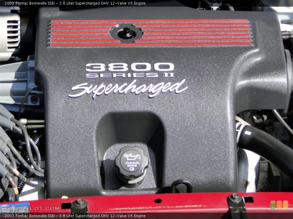 3.8 Liter Supercharged OHV 12-Valve V6 Engine for the 2003 Pontiac Bonneville #56209058