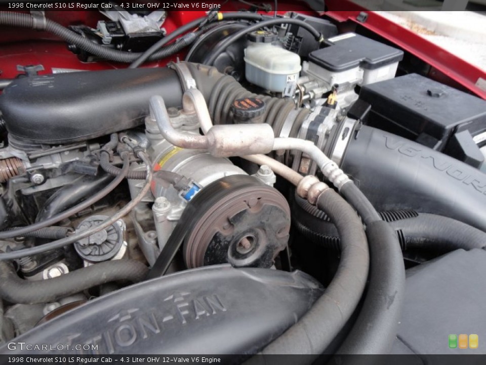 4.3 Liter OHV 12-Valve V6 Engine for the 1998 Chevrolet S10 #56212688