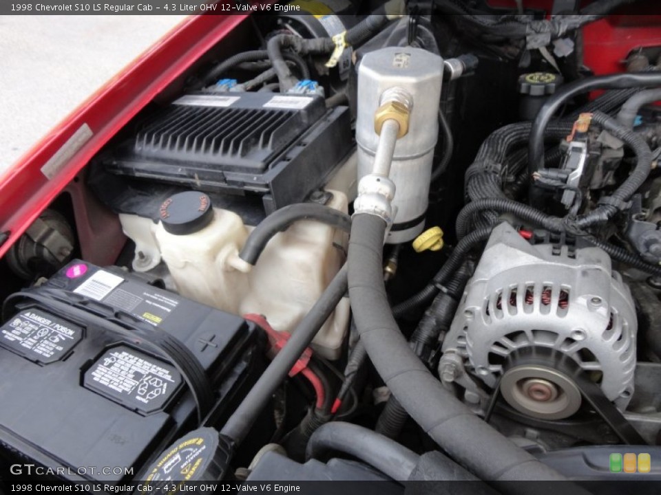 4.3 Liter OHV 12-Valve V6 Engine for the 1998 Chevrolet S10 #56212694