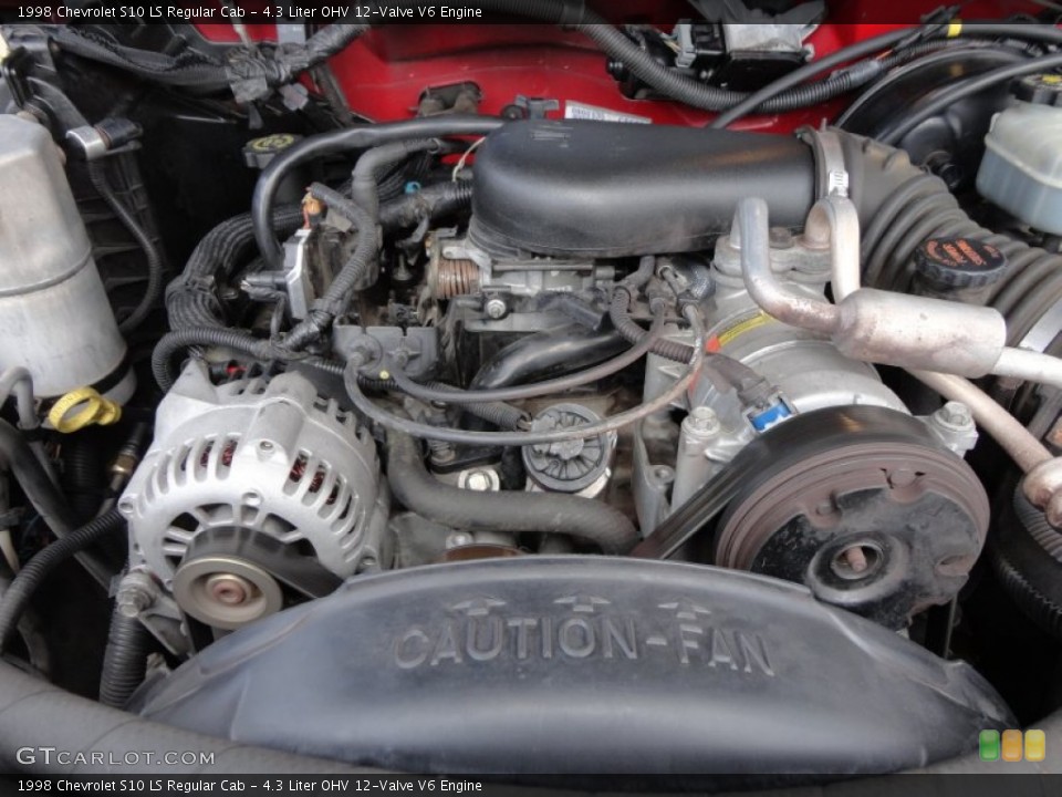 4.3 Liter OHV 12-Valve V6 Engine for the 1998 Chevrolet S10 #56212703