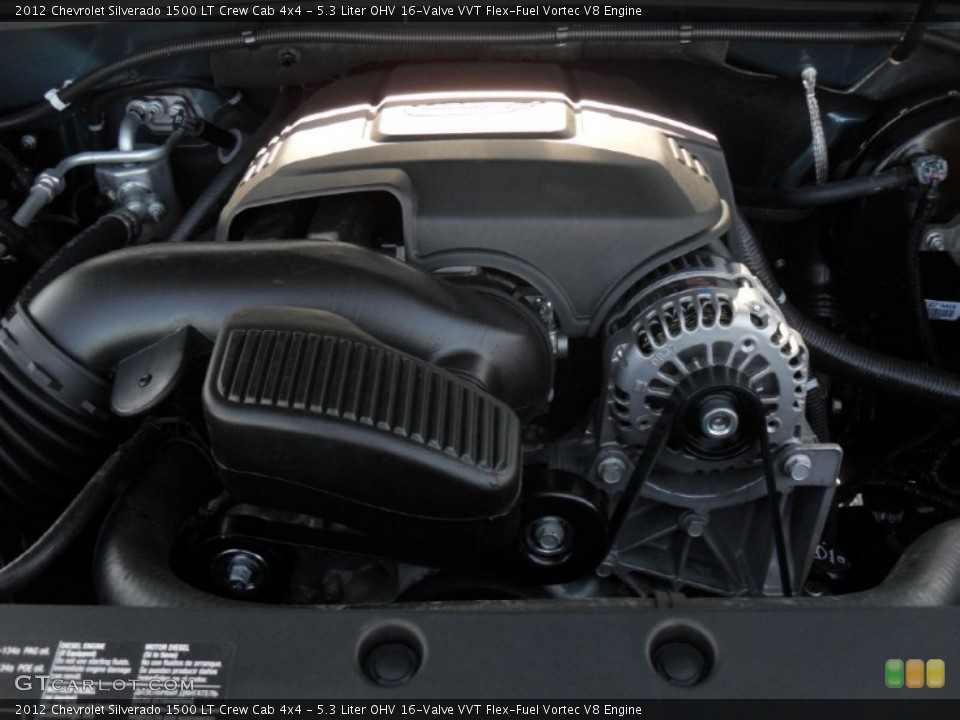 5.3 Liter OHV 16-Valve VVT Flex-Fuel Vortec V8 Engine for the 2012 Chevrolet Silverado 1500 #56218206