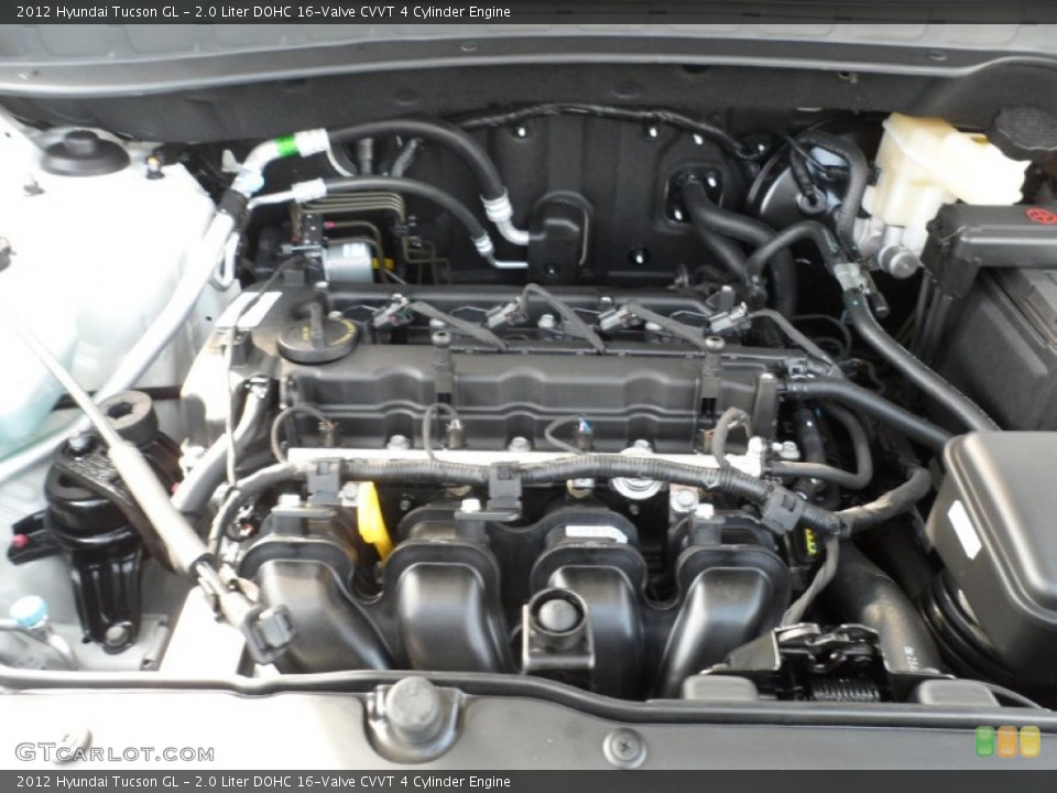 2.0 Liter DOHC 16-Valve CVVT 4 Cylinder Engine for the 2012 Hyundai Tucson #56222237