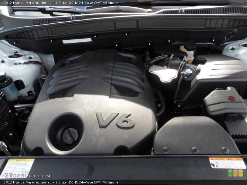 3.8 Liter DOHC 24-Valve CVVT V6 Engine for the 2012 Hyundai Veracruz #56223377