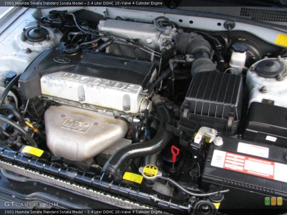 2.4 Liter DOHC 16-Valve 4 Cylinder 2001 Hyundai Sonata Engine