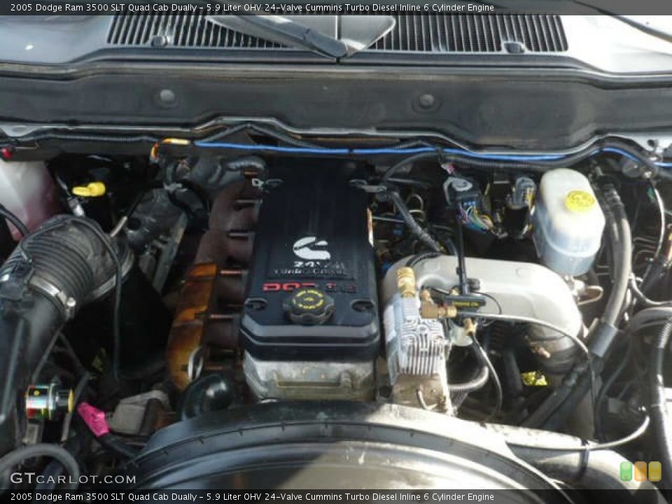 5.9 Liter OHV 24-Valve Cummins Turbo Diesel Inline 6 Cylinder Engine for the 2005 Dodge Ram 3500 #56244773