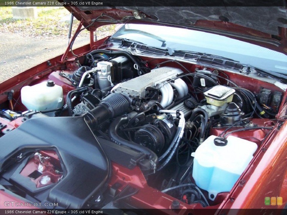 305 cid V8 1986 Chevrolet Camaro Engine