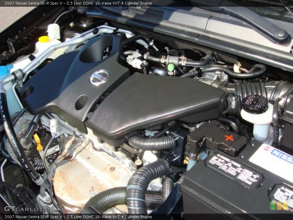 2.5 Liter DOHC 16-Valve VVT 4 Cylinder 2007 Nissan Sentra Engine