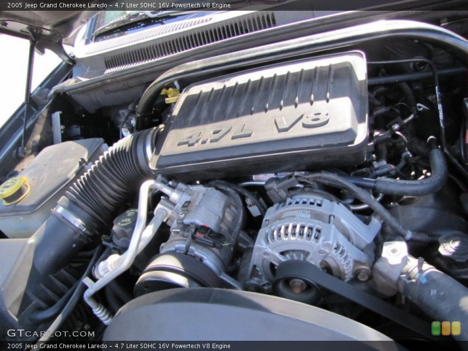 4.7 Liter SOHC 16V Powertech V8 Engine for the 2005 Jeep
