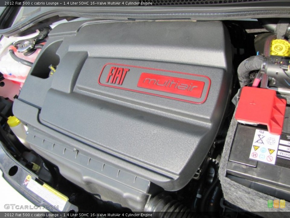 1.4 Liter SOHC 16-Valve MultiAir 4 Cylinder Engine for the 2012 Fiat 500 #56322346