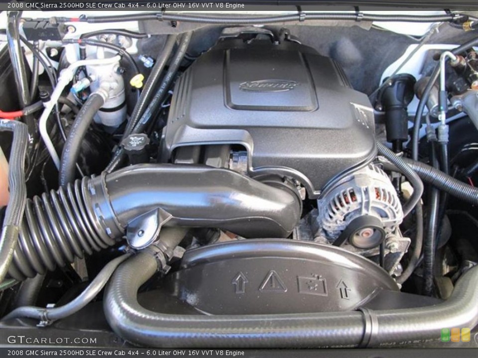 6.0 Liter OHV 16V VVT V8 2008 GMC Sierra 2500HD Engine