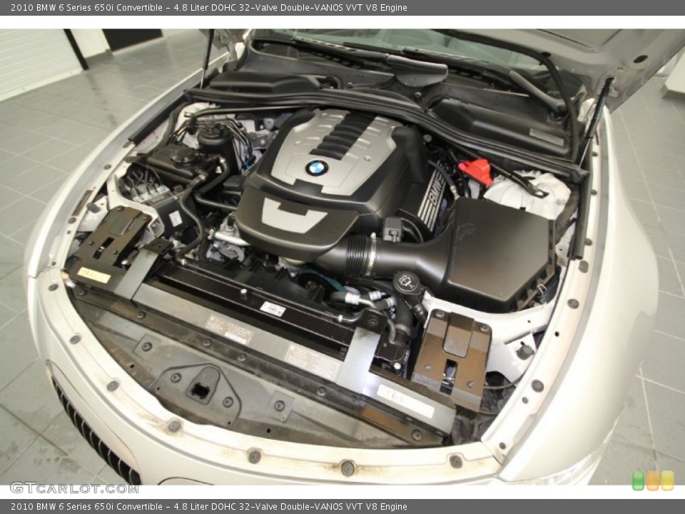 4.8 Liter DOHC 32-Valve Double-VANOS VVT V8 Engine for the 2010 BMW 6 Series #56355549