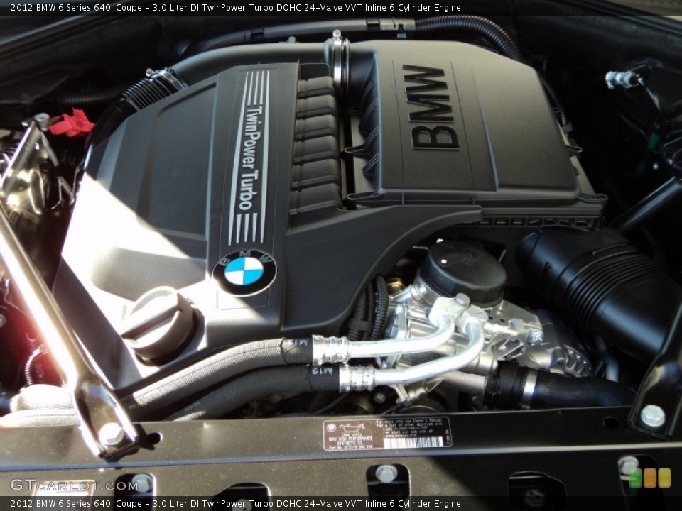 3.0 Liter DI TwinPower Turbo DOHC 24-Valve VVT Inline 6 Cylinder Engine for the 2012 BMW 6 Series #56370457
