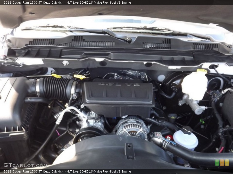 4.7 Liter SOHC 16-Valve Flex-Fuel V8 Engine for the 2012 Dodge Ram 1500 #56374354