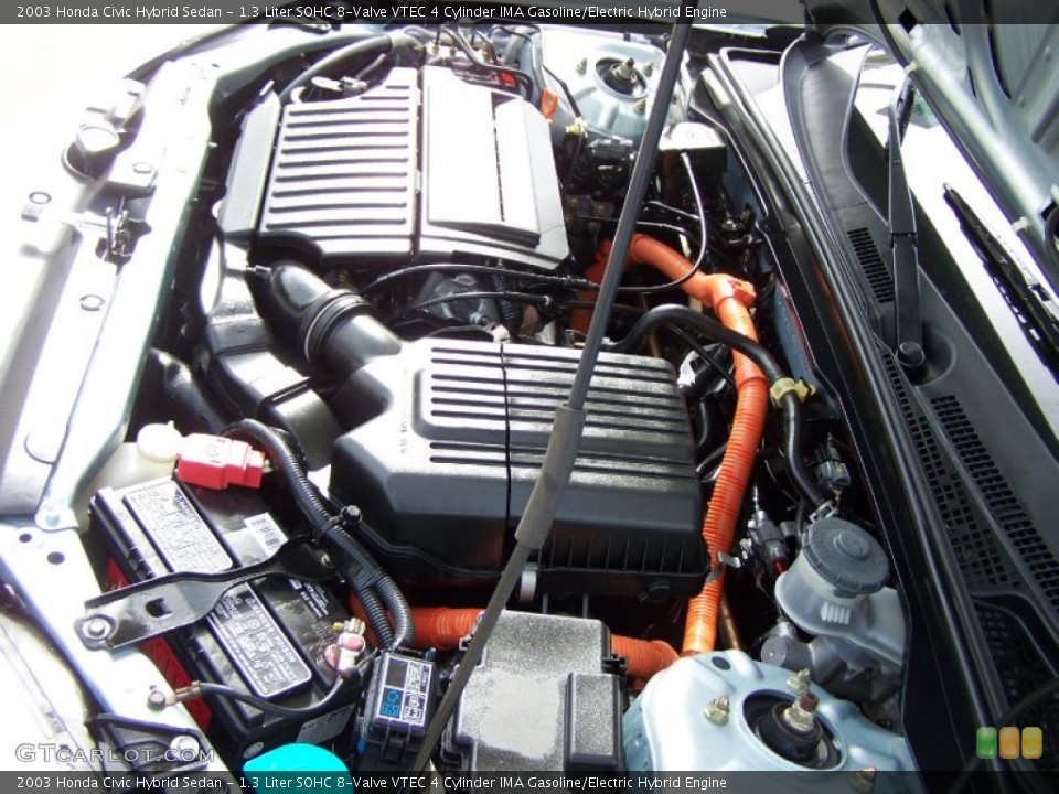 1.3 Liter SOHC 8-Valve VTEC 4 Cylinder IMA Gasoline/Electric Hybrid Engine for the 2003 Honda Civic #56380408
