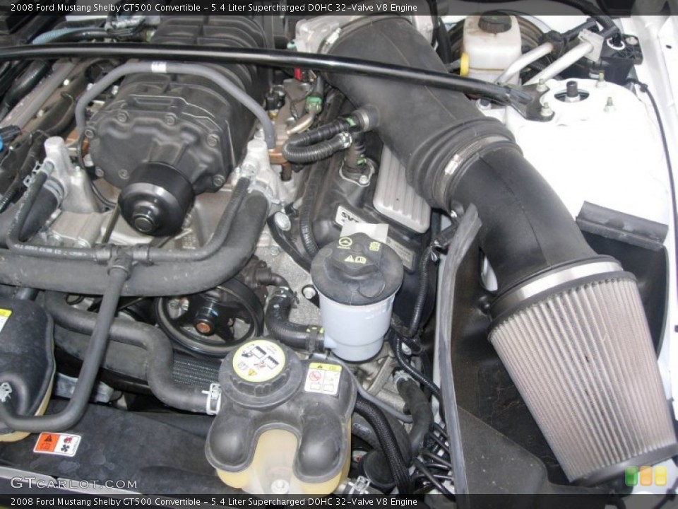 5.4 Liter Supercharged DOHC 32-Valve V8 Engine for the 2008 Ford Mustang #56381851