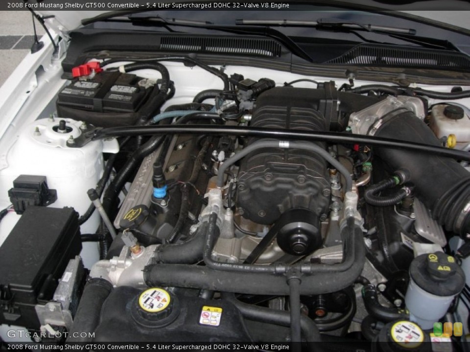 5.4 Liter Supercharged DOHC 32-Valve V8 Engine for the 2008 Ford Mustang #56381863