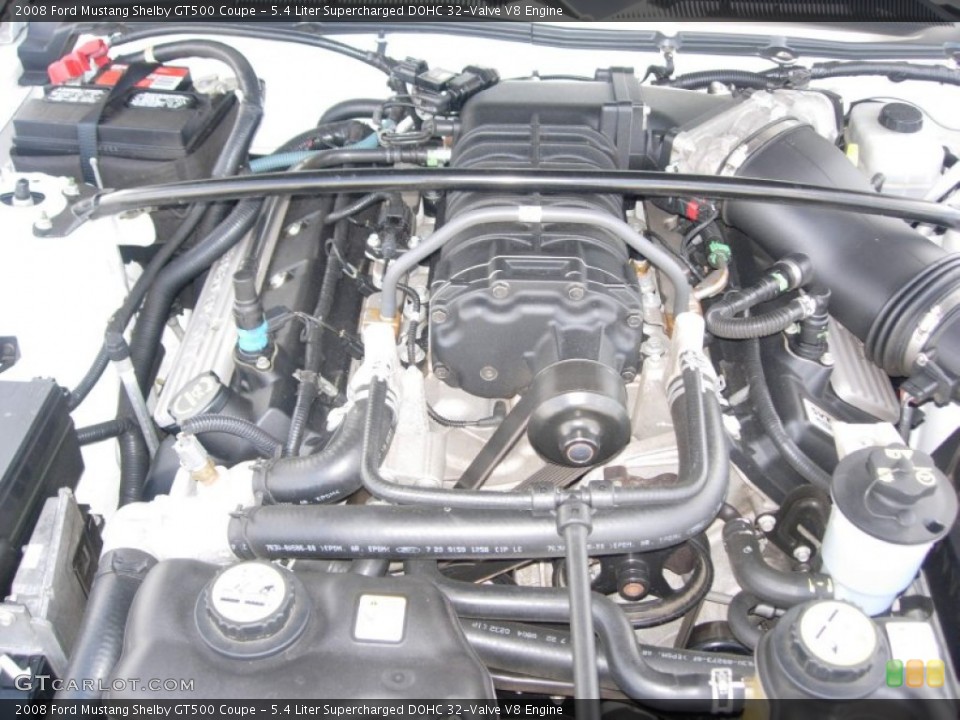 5.4 Liter Supercharged DOHC 32-Valve V8 Engine for the 2008 Ford Mustang #56382883