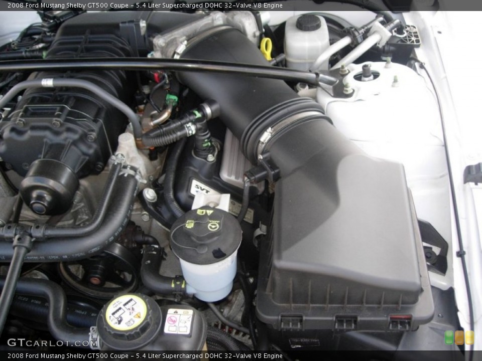5.4 Liter Supercharged DOHC 32-Valve V8 Engine for the 2008 Ford Mustang #56382890