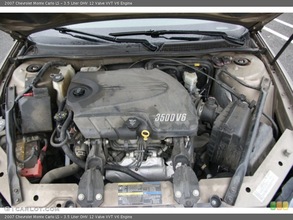 3.5 Liter OHV 12 Valve VVT V6 2007 Chevrolet Monte Carlo Engine