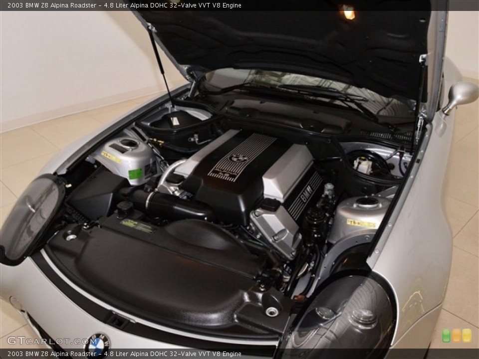 4.8 Liter Alpina DOHC 32-Valve VVT V8 Engine for the 2003 BMW Z8 #56393518