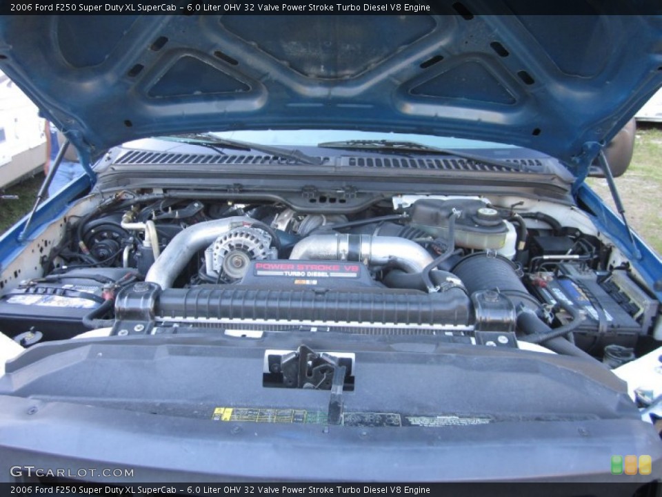 6.0 Liter OHV 32 Valve Power Stroke Turbo Diesel V8 Engine for the 2006 Ford F250 Super Duty #56394955