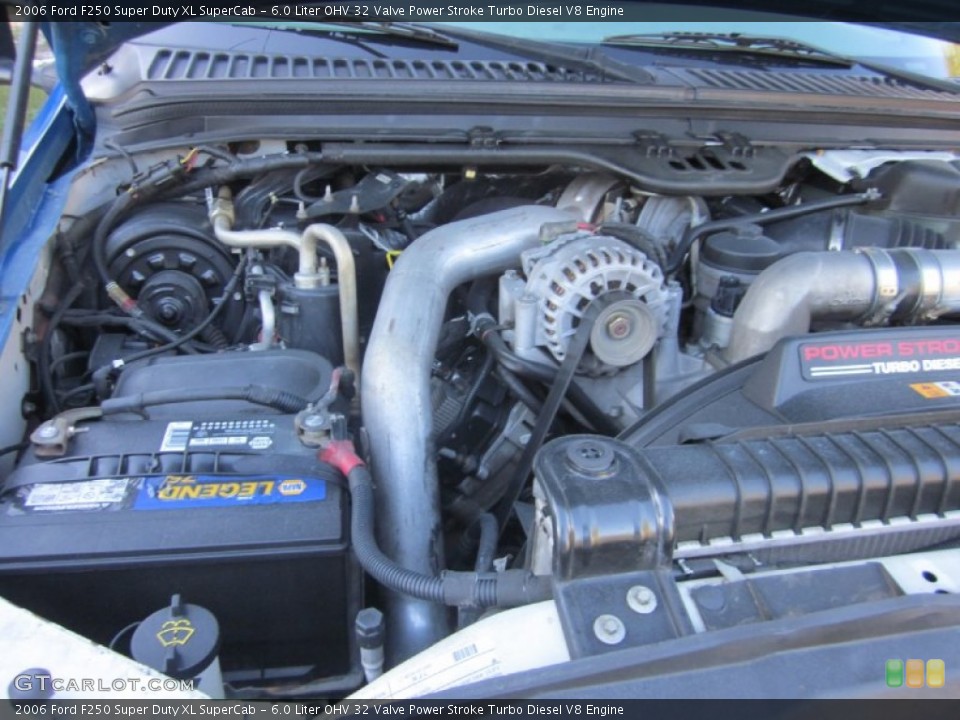 6.0 Liter OHV 32 Valve Power Stroke Turbo Diesel V8 Engine for the 2006 Ford F250 Super Duty #56394961