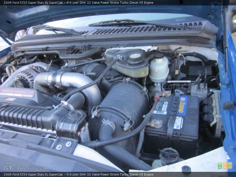 6.0 Liter OHV 32 Valve Power Stroke Turbo Diesel V8 Engine for the 2006 Ford F250 Super Duty #56394970