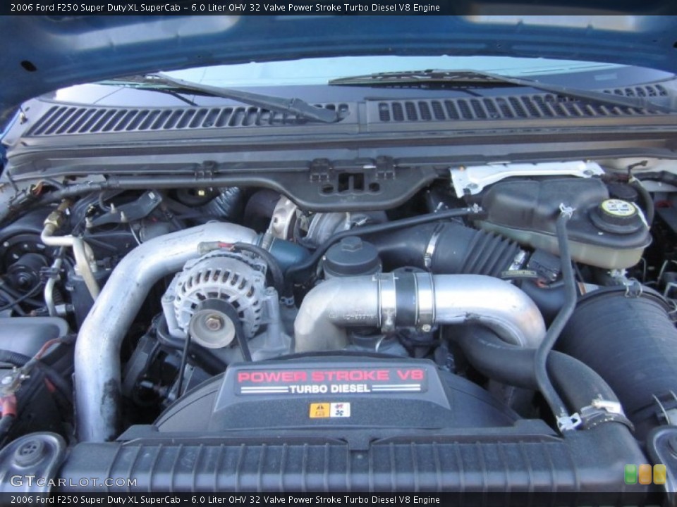 6.0 Liter OHV 32 Valve Power Stroke Turbo Diesel V8 Engine for the 2006 Ford F250 Super Duty #56394976