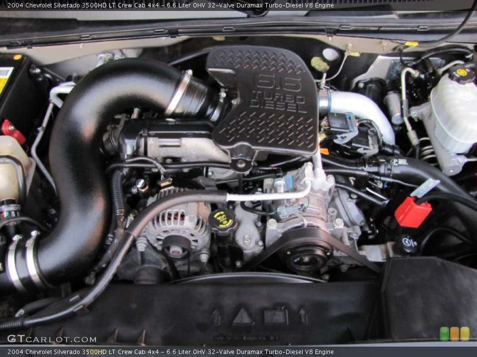 6.6 Liter OHV 32-Valve Duramax Turbo-Diesel V8 Engine for the 2004 Chevrolet Silverado 3500HD #56396554